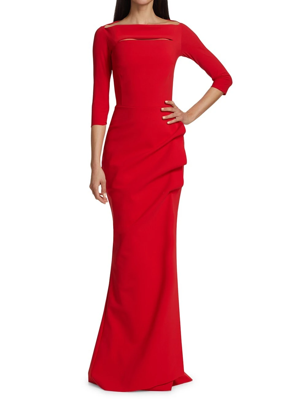 Kate Slit-Detail Boatneck Gown 4 Kate Slit-Detail Boatneck Gown - Image 2