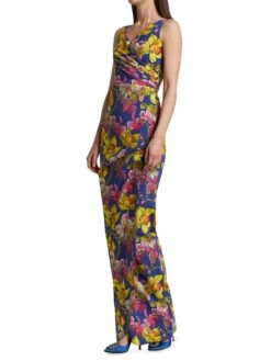 Florien Printed Gown -Vetdiet Shop 0400014067886 WILDNARCISSUSGOLD A2