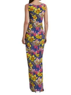 Florien Printed Gown -Vetdiet Shop 0400014067886 WILDNARCISSUSGOLD A3