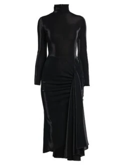 Giorgio Armani Draped Jersey Dress