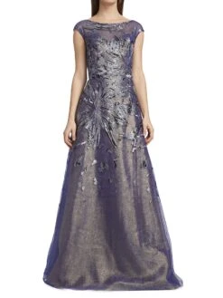 Embellished Tulle Ballgown 11 Embellished Tulle Ballgown -Vetdiet Shop 0400015976956 BLUE A1