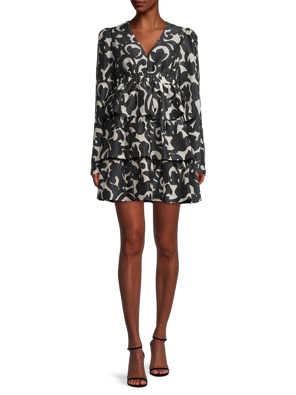 Tiered Empire-Waist Minidress 3 Tiered Empire-Waist Minidress - Image 2