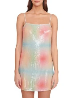 Staud Jenny Sequin-Embellished Minidress 9 Staud Jenny Sequin-Embellished Minidress -Vetdiet Shop 0400018204062 MULTIAURA A1