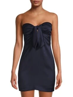 Orion Bow Minidress -Vetdiet Shop 0400018284230 NAVY A1