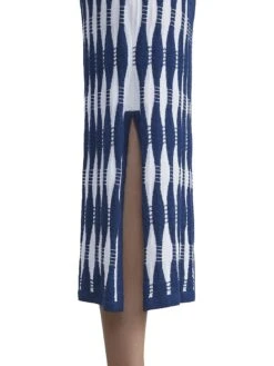 Shibori-Inspired Midi-Skirt -Vetdiet Shop 0400018476608 PARISIANBLUEMULTI A4