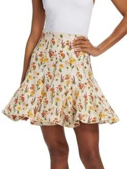 Cerezo Clementina Linen Miniskirt -Vetdiet Shop 0400018478252 MULTICOLOR A1