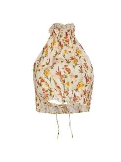 Nardo Clementina Linen Halter Top