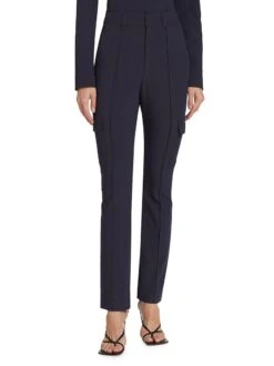 Cinq A Sept Norah Slim Cargo Pants -Vetdiet Shop 0400018523568 NAVY A1
