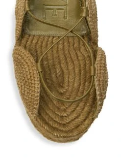 LOEWE X Paula's Ibiza Solar 90MM Wedge Espadrilles -Vetdiet Shop 0400018584514 OLIVE A3