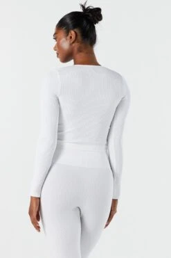 Sommer Ray Seamless Ribbed Long Sleeve Active Top -Vetdiet Shop 078603569261 10 1