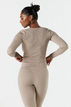 Sommer Ray Seamless Ribbed Long Sleeve Active Top -Vetdiet Shop 078603569261 24 1