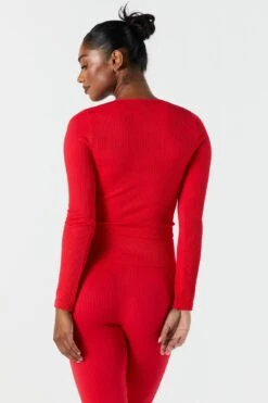 Sommer Ray Seamless Ribbed Long Sleeve Active Top -Vetdiet Shop 078603569261 60 1