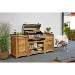 Sunfun Zoe Grillküchen-Modul Schrank Mit Tür, L X B X H: 63 X 58 X 92 Cm, Holz -Vetdiet Shop 12 10