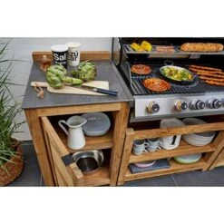 Sunfun Zoe Grillküchen-Modul Grill-Unterschrank L X B X H: 57,5 X 93 X 66 Cm, Holz -Vetdiet Shop 12 26