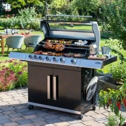 Kingstone KMS Gasgrill Cliff 650-1 Anzahl Brenner: 6, Hauptgrillfläche: 89 X 45 Cm, 24,5 KW -Vetdiet Shop 12 30