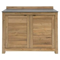 Sunfun Zoe Grillküchen-Modul Doppelschrank Natur, L X B X H: 63 X 120 X 94 Cm -Vetdiet Shop 12 36