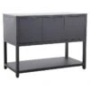 Sunfun Melina Grillküchen-Sideboard 60 X 120 X 90 Cm, Schwarz -Vetdiet Shop 12 40