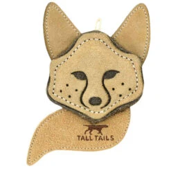 Tall Tails Dog Scrappy Critter - Leather Fox - 4 In