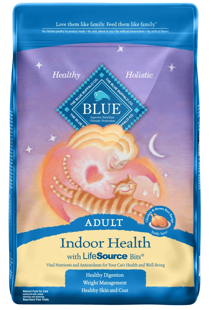 Blue Buffalo Indoor Health Natural Chicken & Brown Rice Adult Dry Cat Food 3 Blue Buffalo Indoor Health Natural Chicken & Brown Rice Adult Dry Cat Food