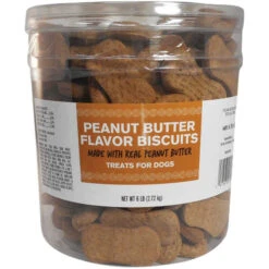 Pet Life Peanut Butter Biscuit Barrel - 6 Lb.