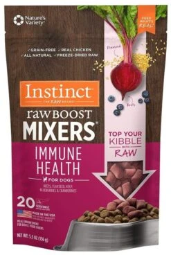 Instinct Grain FreeBoost Mixers Immune Health Recipe Freeze-Dried Raw Dog Food Topper