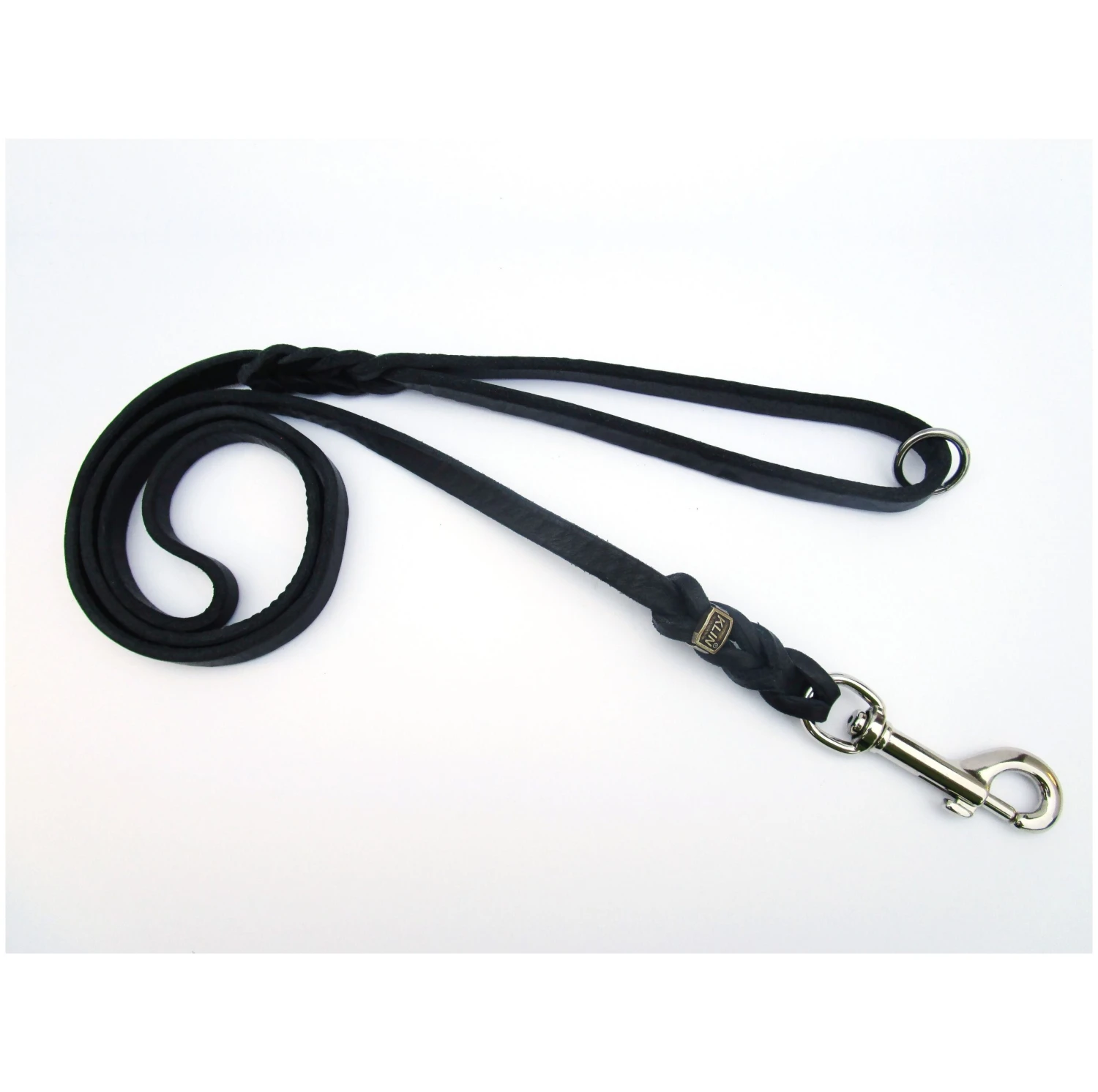 KLIN Soft Leather Leash, 10mm 1.20m (4ft) With Handle And Ring 3 KLIN Soft Leather Leash, 10mm 1.20m (4ft) With Handle And Ring - Image 2