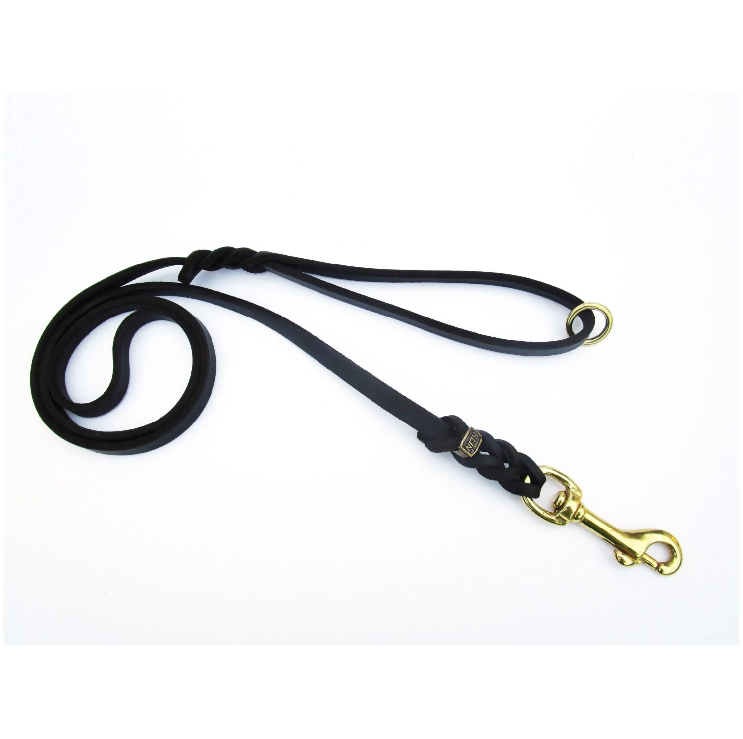 KLIN Soft Leather Leash, 10mm 1.20m (4ft) With Handle And Ring 2 KLIN Soft Leather Leash, 10mm 1.20m (4ft) With Handle And Ring
