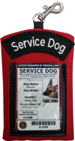 Clip-On Service Dog ID Pouch