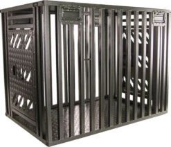 Powder Coated Double Door (Front/Back) Full Vent Dog Crate