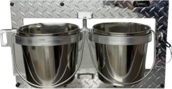 Vetdiet Shop 21 Swinging Double Diner - Dog Drink & Food Bowls For Kennel