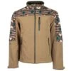Youth "Hooey Softshell Jacket" Tan W/Aztec Detailing