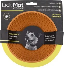 Lickimat® Wobble™ Bowl, Assorted Colors -Vetdiet Shop Lickimatwobbleorange