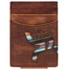 HOOey "Hawk" Money Clip Wallet Brown W/ Navajo Serape Print 2 HOOey "Hawk" Money Clip Wallet Brown W/ Navajo Serape Print -Vetdiet Shop RMC011 BRSP 01