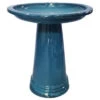 Sariah 20.5" Ceramic Birdbath Deep Sea Blue -Vetdiet Shop SariahBirdbath blue