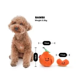 Hallabong Nose Work Dog Toy -Vetdiet Shop bacon hallabong nose work dog toy 292115