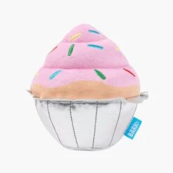 Squeak Tooth Cupcake Dog Toy