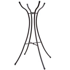 Evergreen Hourglass Shape Metal Bird Bath Stand