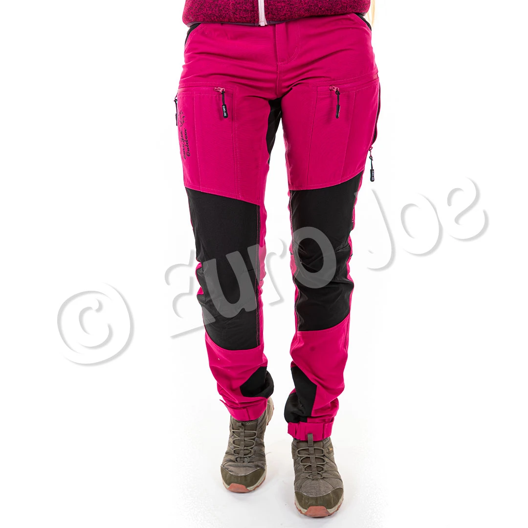 Trousers "Easy Fit" Ladies Raspberry/black 4 Trousers "Easy Fit" Ladies Raspberry/black - Image 3