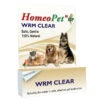 HomeoPet WRM Clear Homeopathic Dewormer For Dogs & Cats