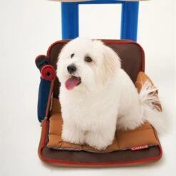 Fluffy Pet Carrier Cushion - Brown/Grey (2 Sizes) -Vetdiet Shop icandor fluffy pet carrier cushion browngrey 2 sizes 468837