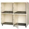PetLift Veterinary & Grooming Pet Cage Banks -Vetdiet Shop petlift grooming veterinary cage bank 4 units CLA6 4C