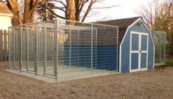TK Products Pro-Series Backless Multi-Dog Kennels -Vetdiet Shop tk product multi kennel 3 sided backless installed 4