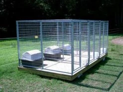TK Products Pro-Series Enclosed Multi-Dog Kennel -Vetdiet Shop tk products multi kennel enclosed installed