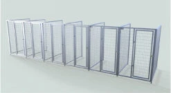 TK Products Pro-Series Backless Multi-Dog Kennels -Vetdiet Shop tk products multi run dog kennel backless 4x5 21049g